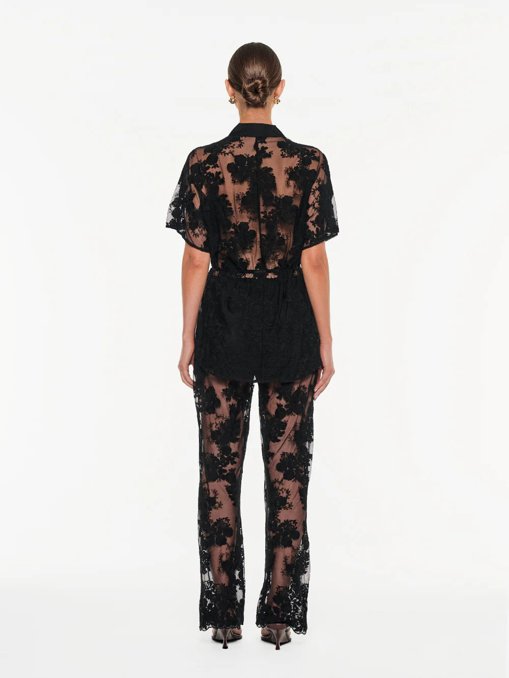 Kivari - Jaxon Lace Shirt (Black) Kivari