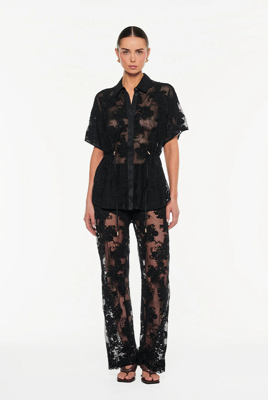 Kivari - Jaxon Lace Shirt (Black) Kivari