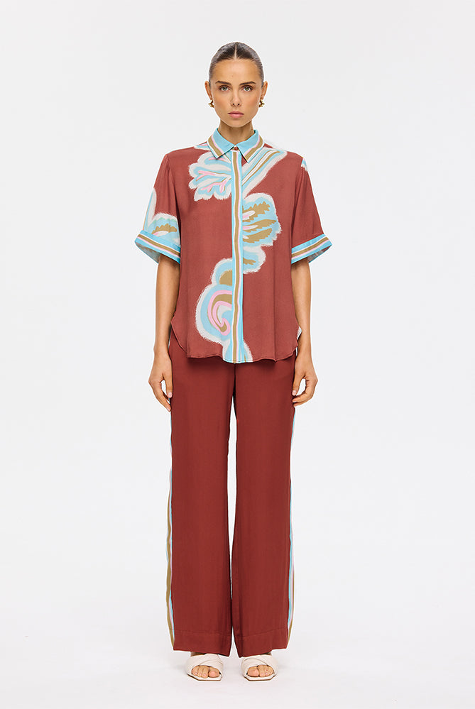 (Pre-Order) Kivari - Enzo Shirt (Maroon) Kivari