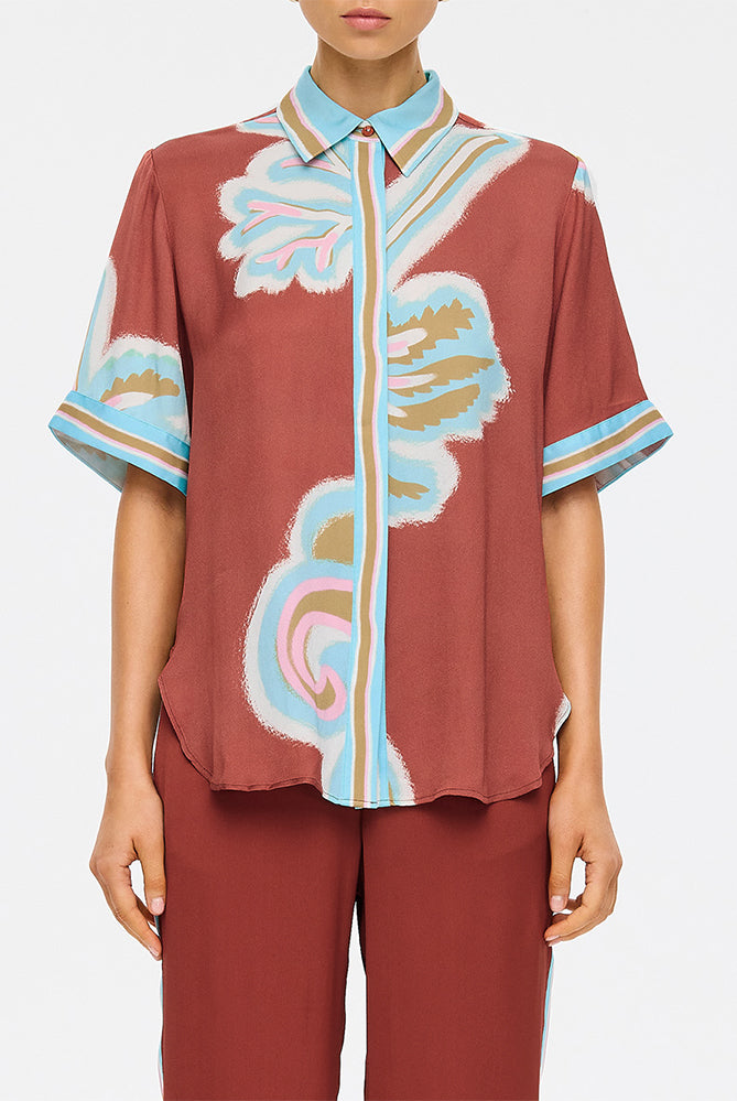 (Pre-Order) Kivari - Enzo Shirt (Maroon) Kivari