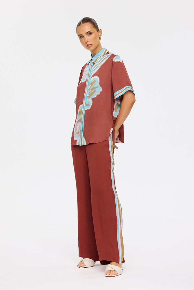 (Pre-Order) Kivari - Enzo Shirt (Maroon) Kivari
