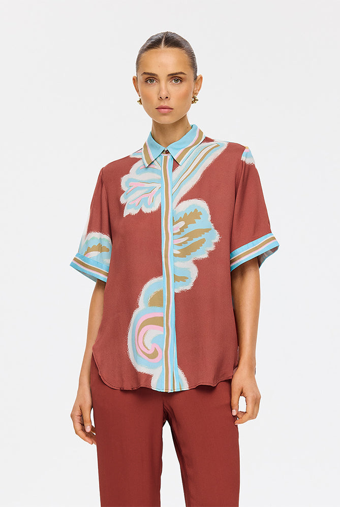 (Pre-Order) Kivari - Enzo Shirt (Maroon) Kivari