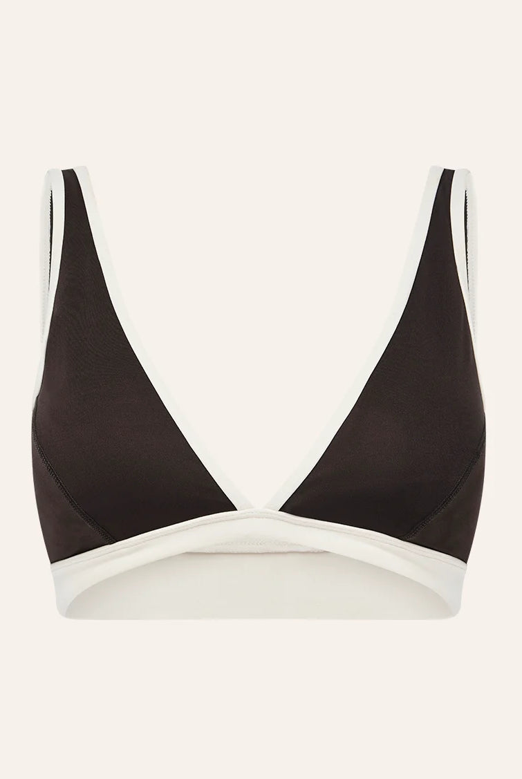 P.E Nation - Vibe Sports Bra (Coffee/Whisper White) P.E Nation