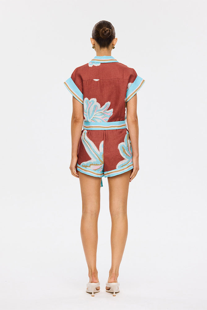 (Pre-Order) Kivari - Enzo Playsuit (Maroon) Kivari