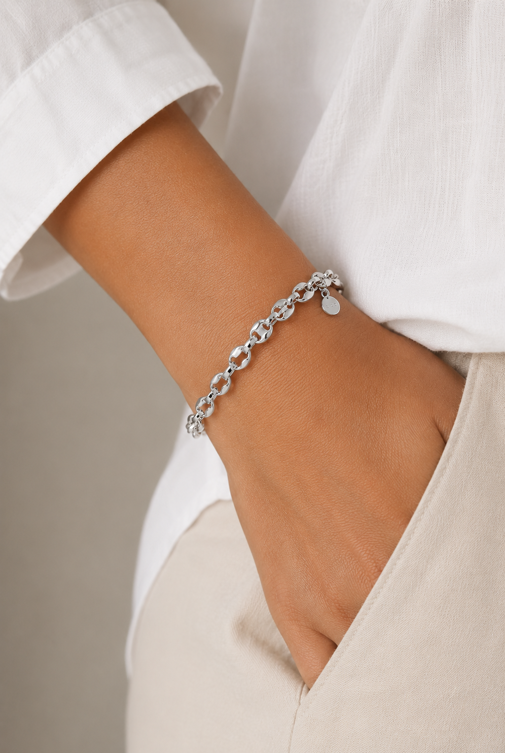 Alya Bracelet (Silver) Dear Blackbird Boutique