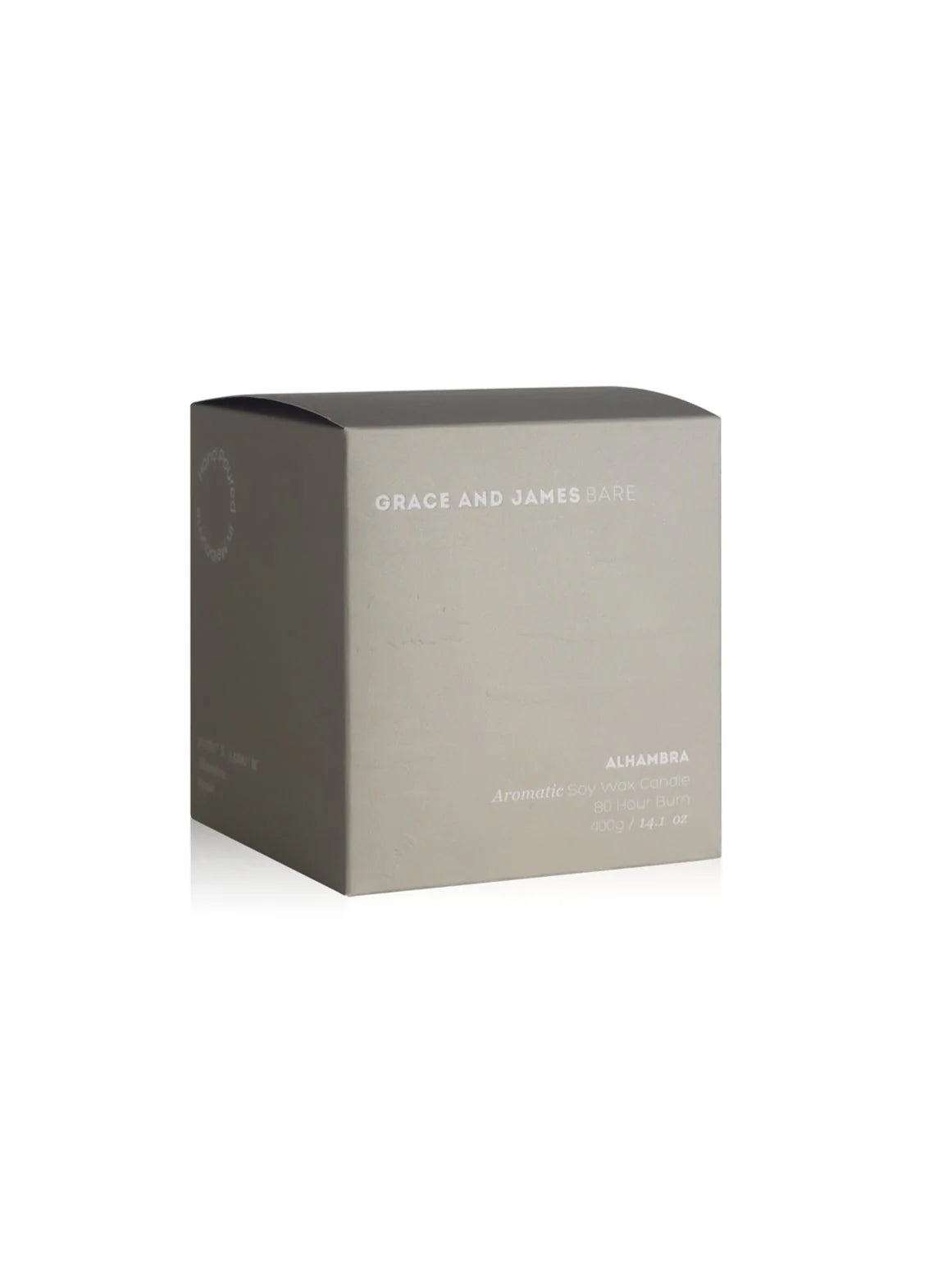 Grace and James Bare 80hr Candle - Alhambra Grace and James