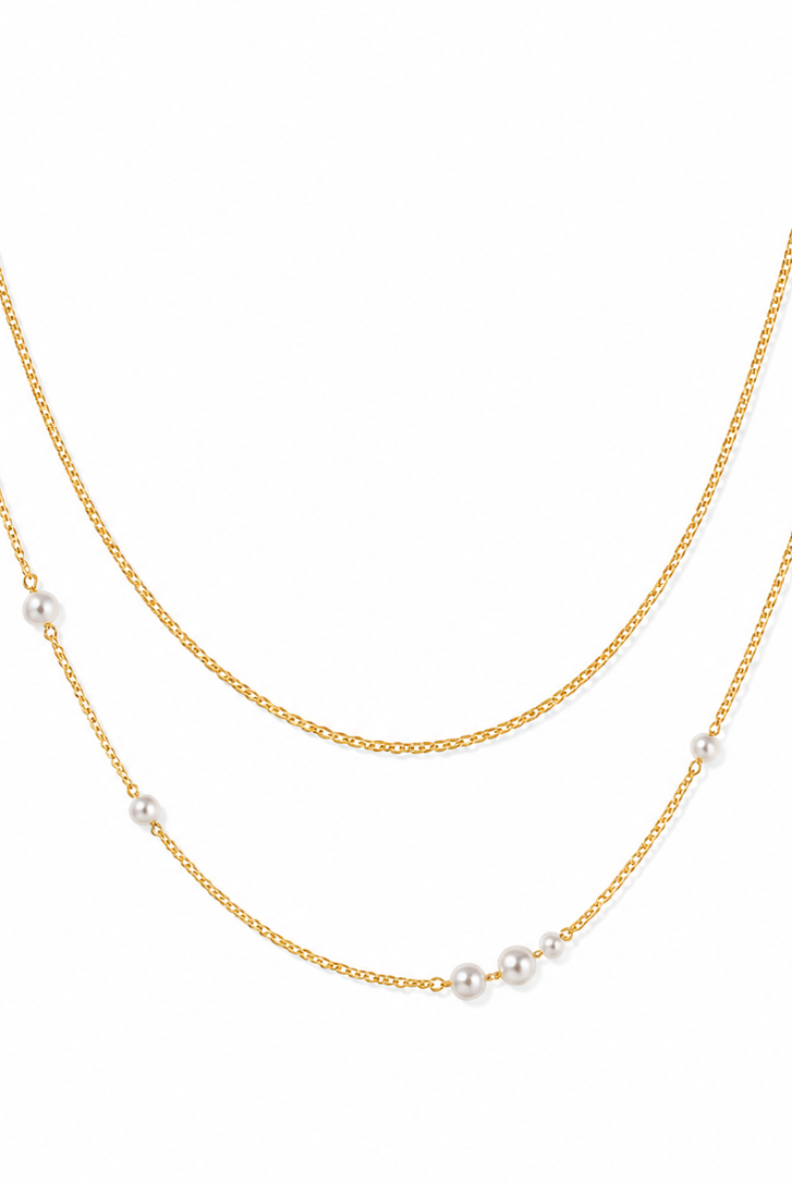 Pear Layered Necklace Dear Blackbird Boutique