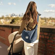 OiOi - Luna Crossbody (Ocean Blue Corduroy) OiOi