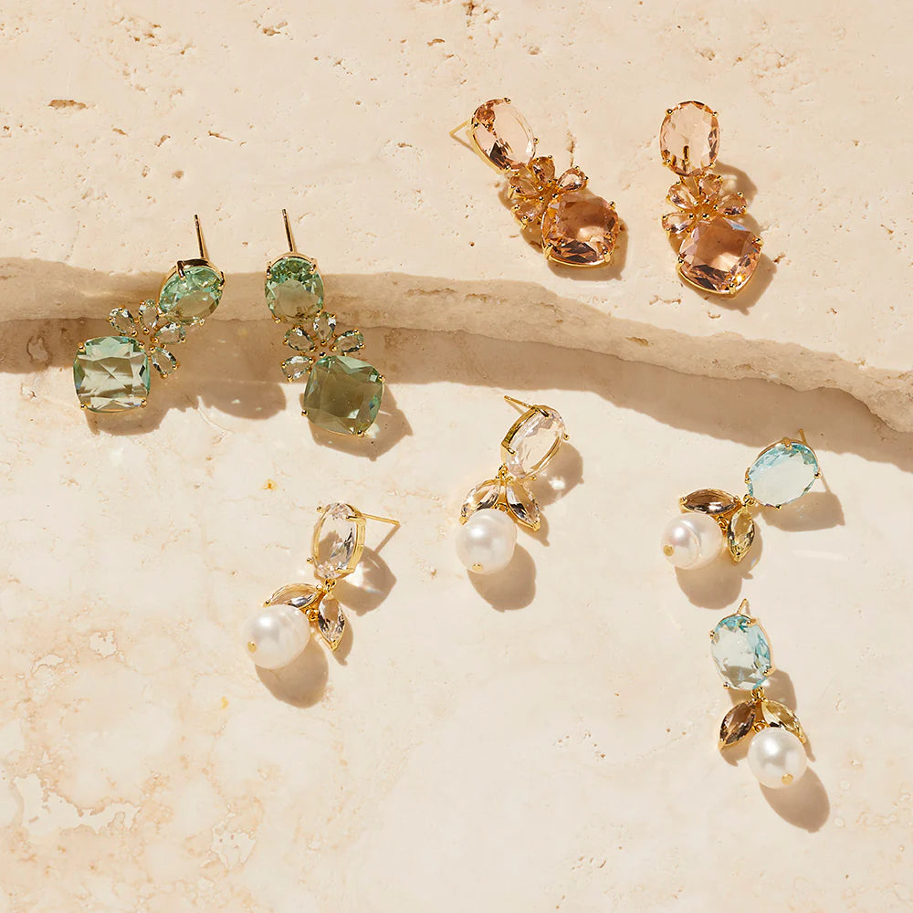 Jolie & Deen Allison Earrings - Peach Jolie & Deen