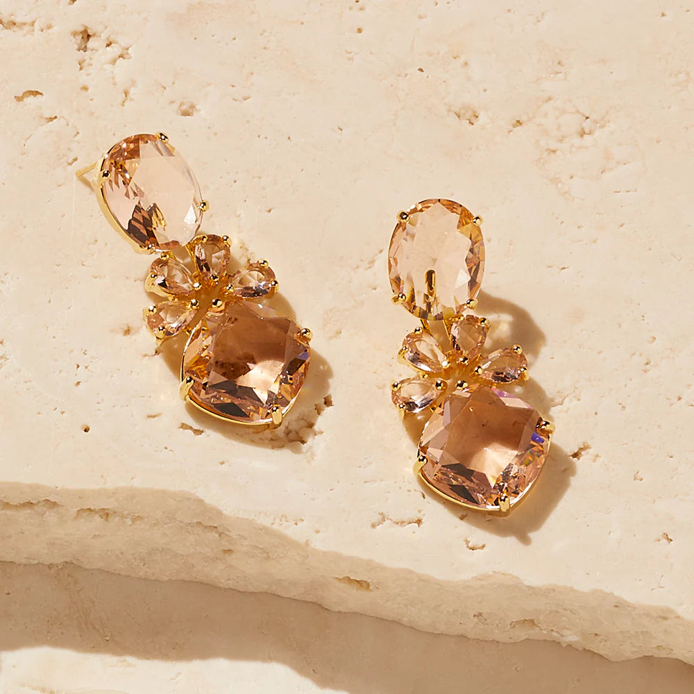Jolie & Deen Allison Earrings - Peach Jolie & Deen
