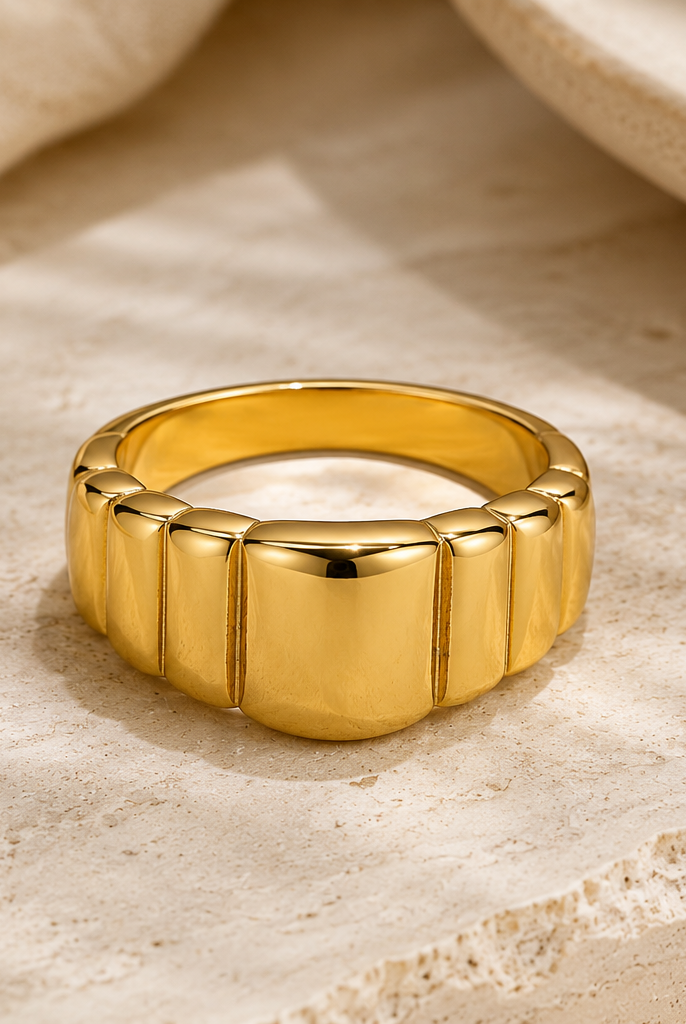 Loretta 18K Gold Plated Ring Dear Blackbird Boutique