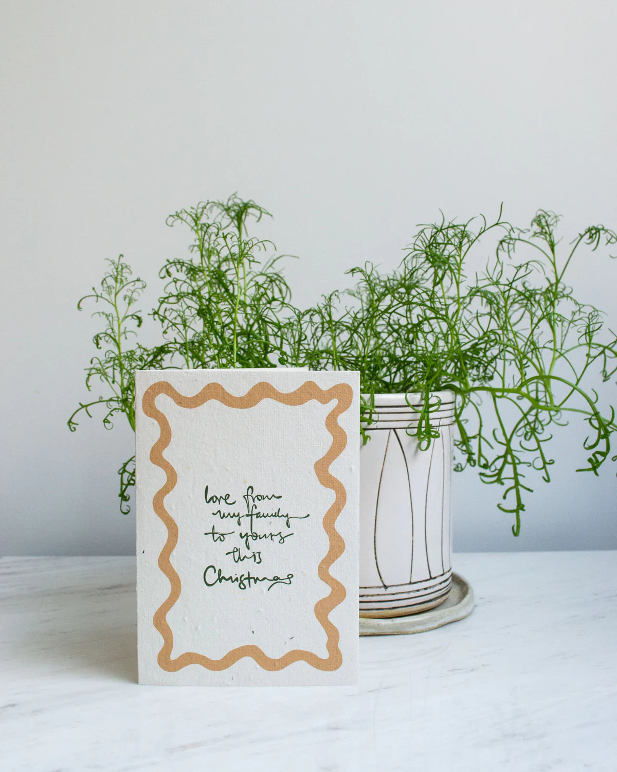 Plantable Card - Love From My Family (Beige) Studio Y Creative