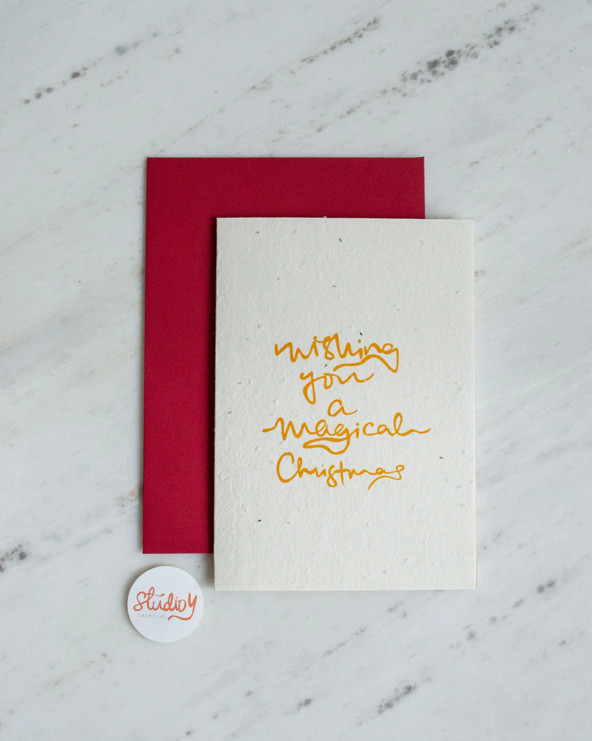 Plantable Card - Magical Christmas (Yellow) Studio Y Creative