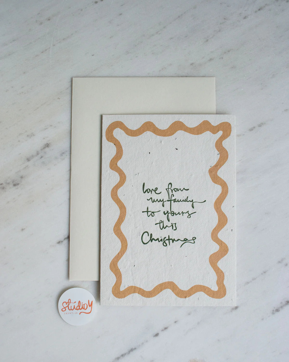 Plantable Card - Love From My Family (Beige) Studio Y Creative