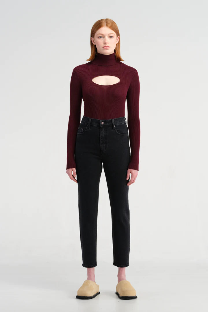 Nobody Denim Frankie Jean Ankle Stretch - Astorial Black Nobody Denim
