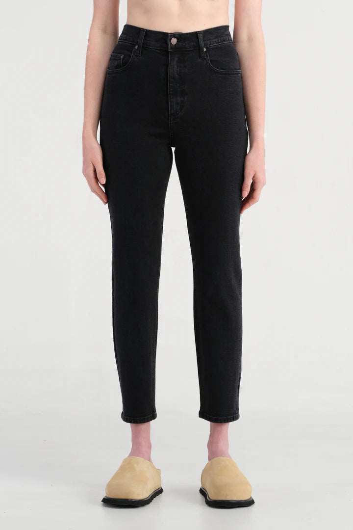 Nobody Denim Frankie Jean Ankle Stretch - Astorial Black Nobody Denim