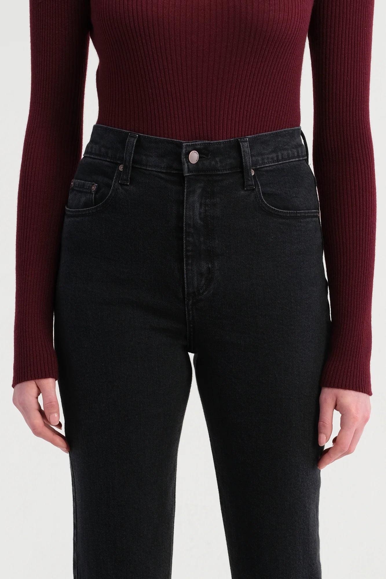 Nobody Denim Frankie Jean Ankle Stretch - Astorial Black Nobody Denim