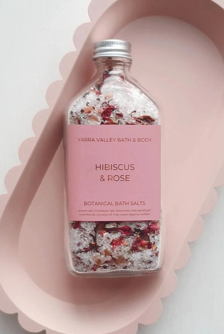 Yarra Valley Bath & Body - Hibiscus & Rose Bath Soak Bottle Yarra Valley Bath & Body