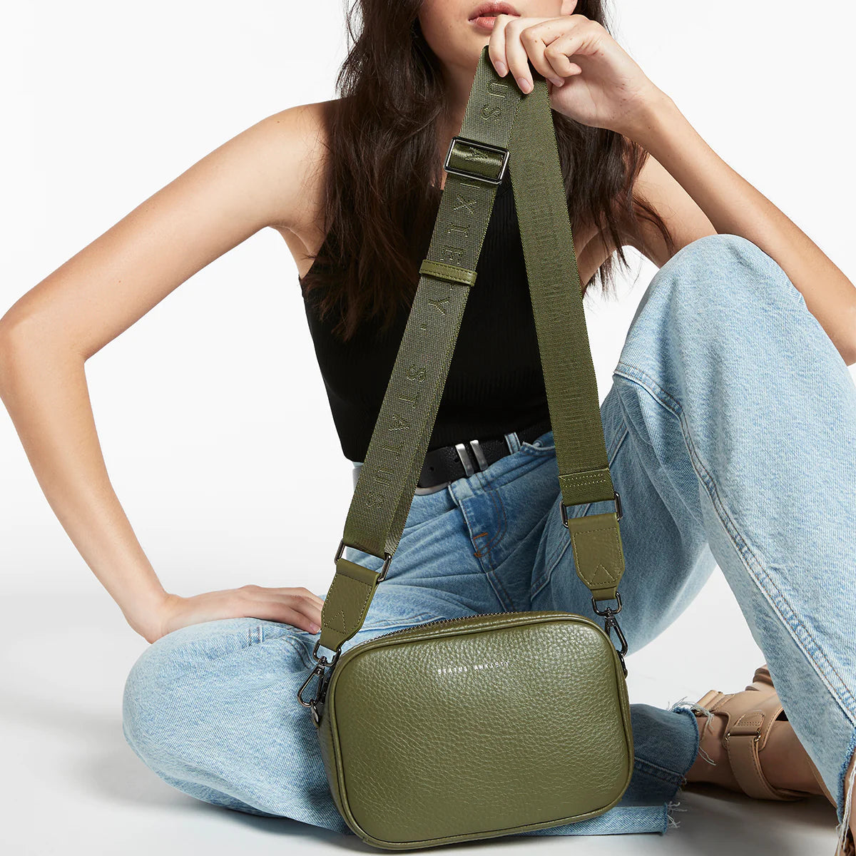 Status Anxiety Web Strap Medium - Khaki Status Anxiety