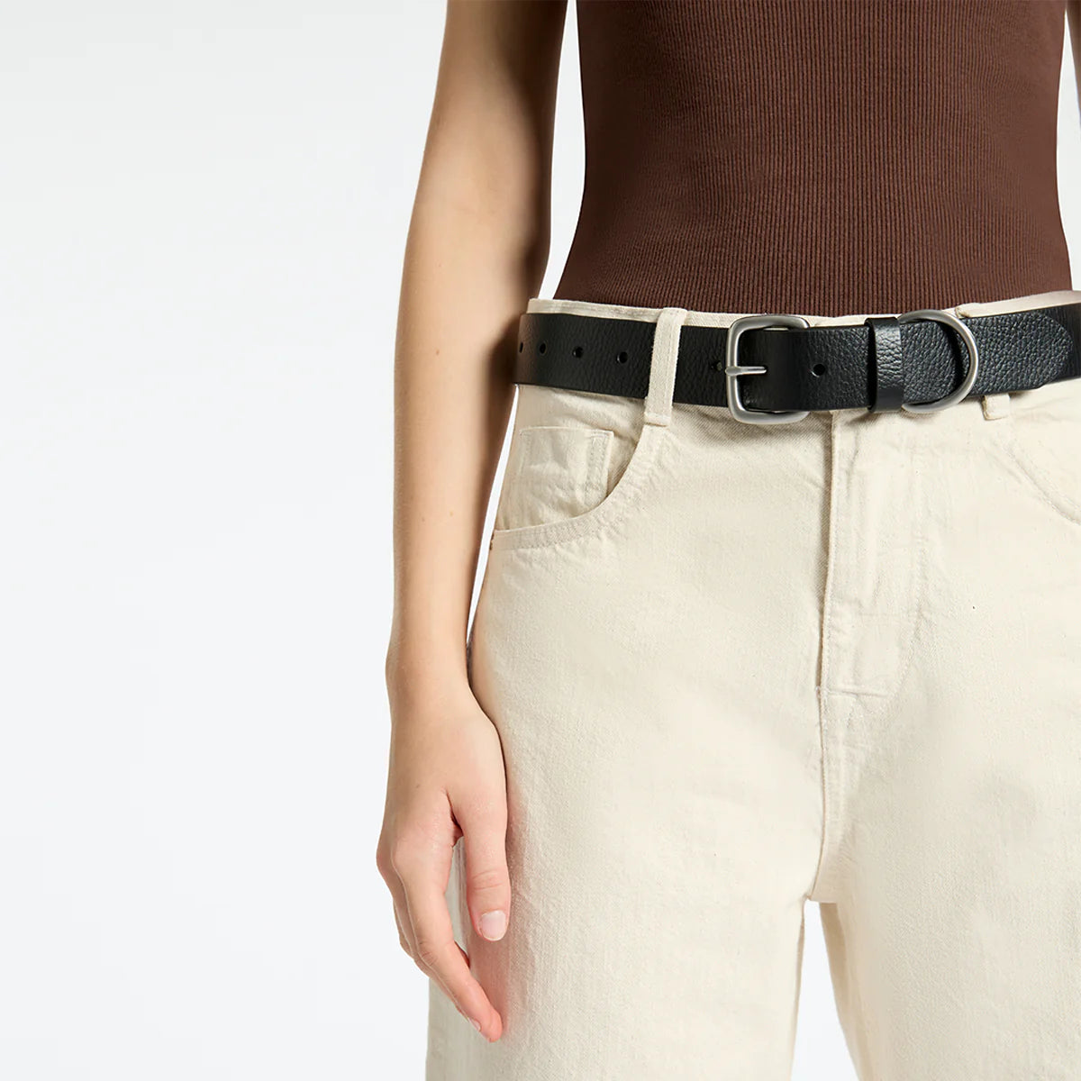 Status Anxiety Disarm Belt - Black/Silver Status Anxiety