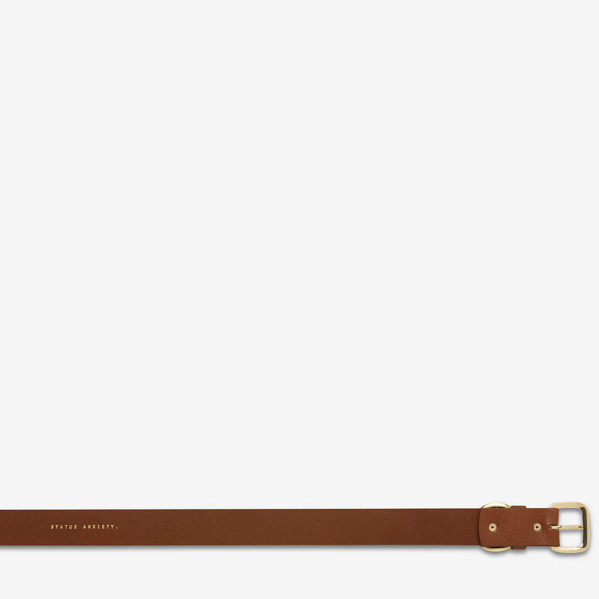 Status Anxiety Disarm Belt - Tan/Gold Status Anxiety