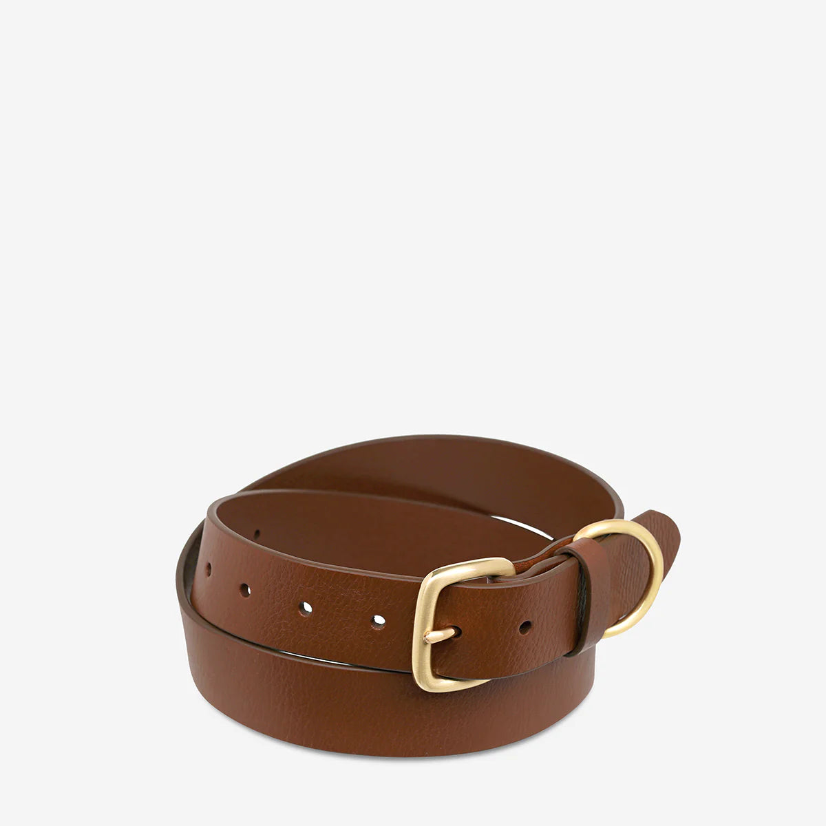 Status Anxiety Disarm Belt - Tan/Gold Status Anxiety