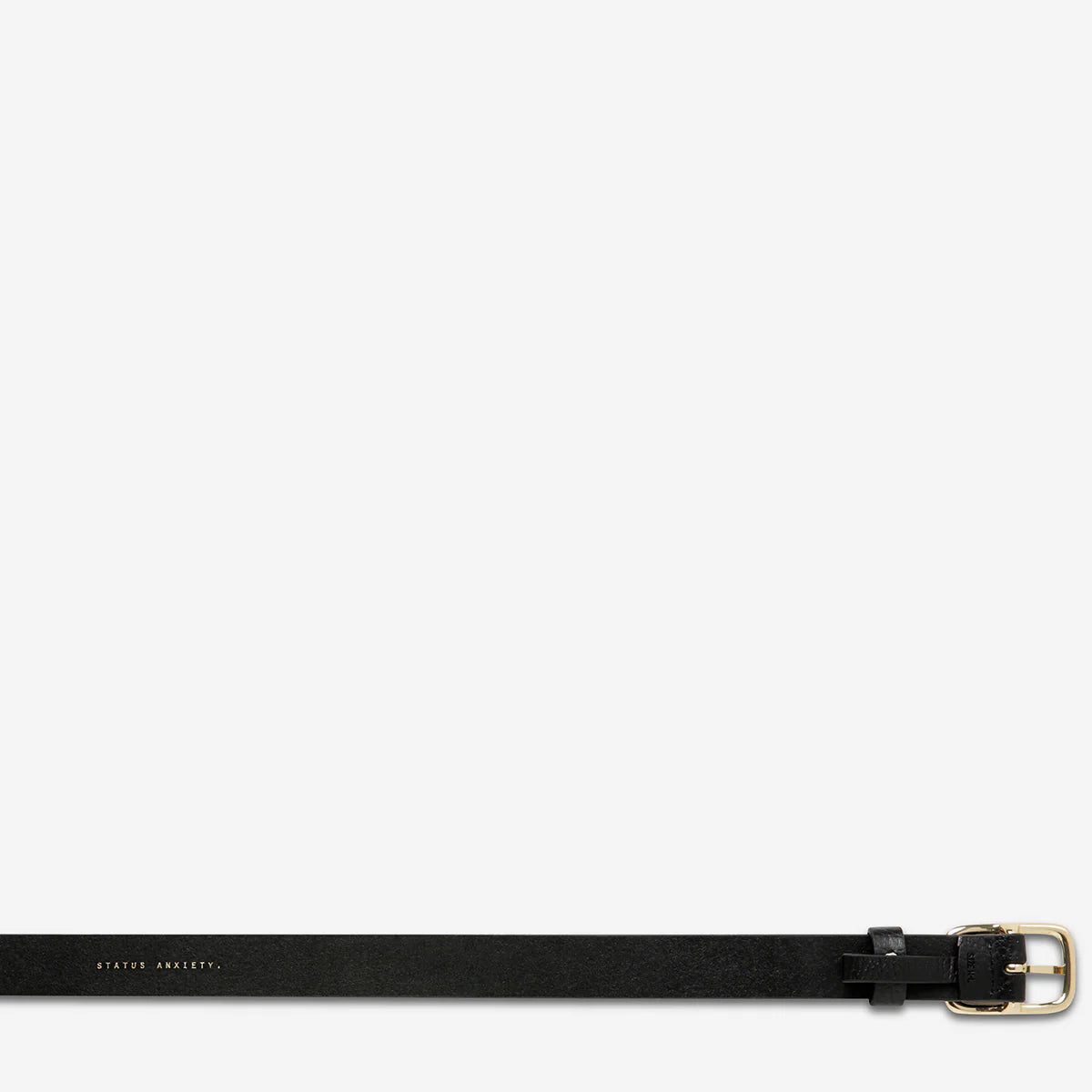 Status Anxiety - Nobody's Fault Belt (Black/Gold) Status Anxiety