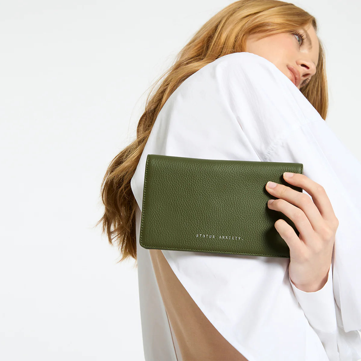 Status Anxiety Living Proof Wallet - Khaki Status Anxiety