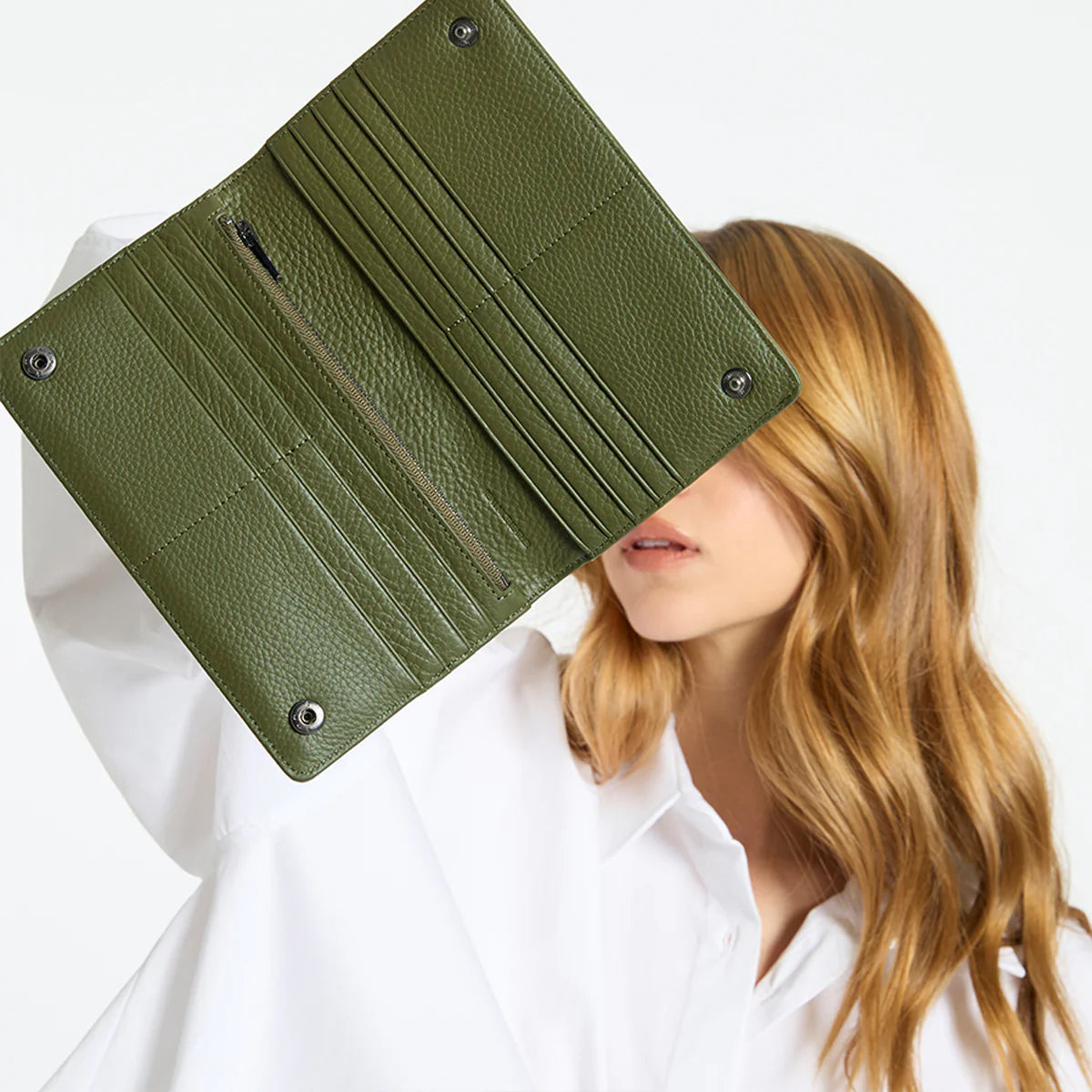 Status Anxiety Living Proof Wallet - Khaki Status Anxiety