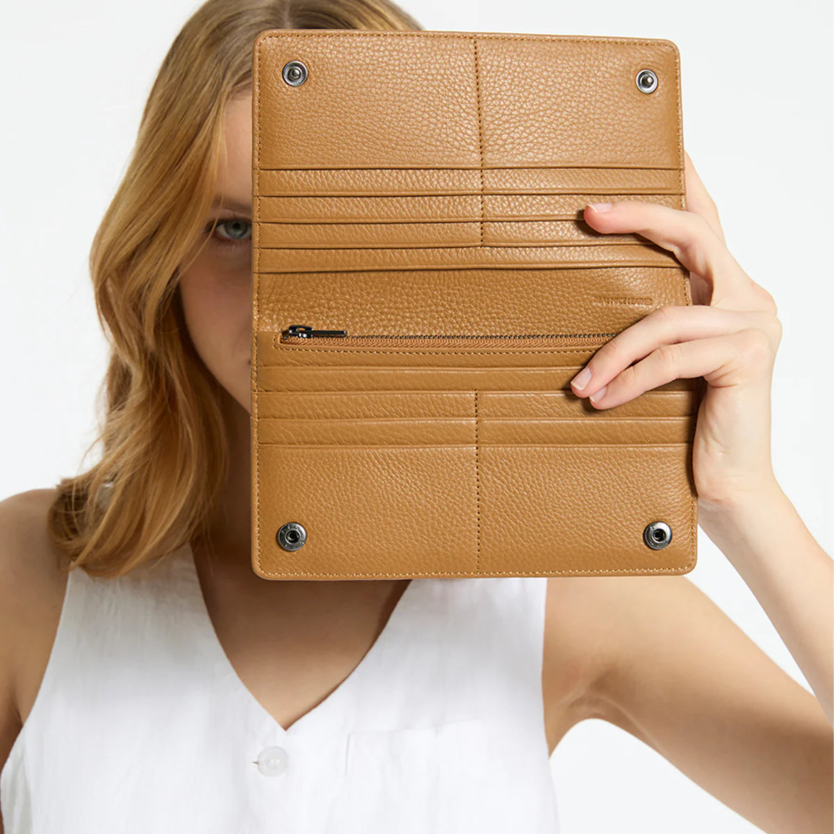 Status Anxiety Living Proof Wallet - Tan Status Anxiety