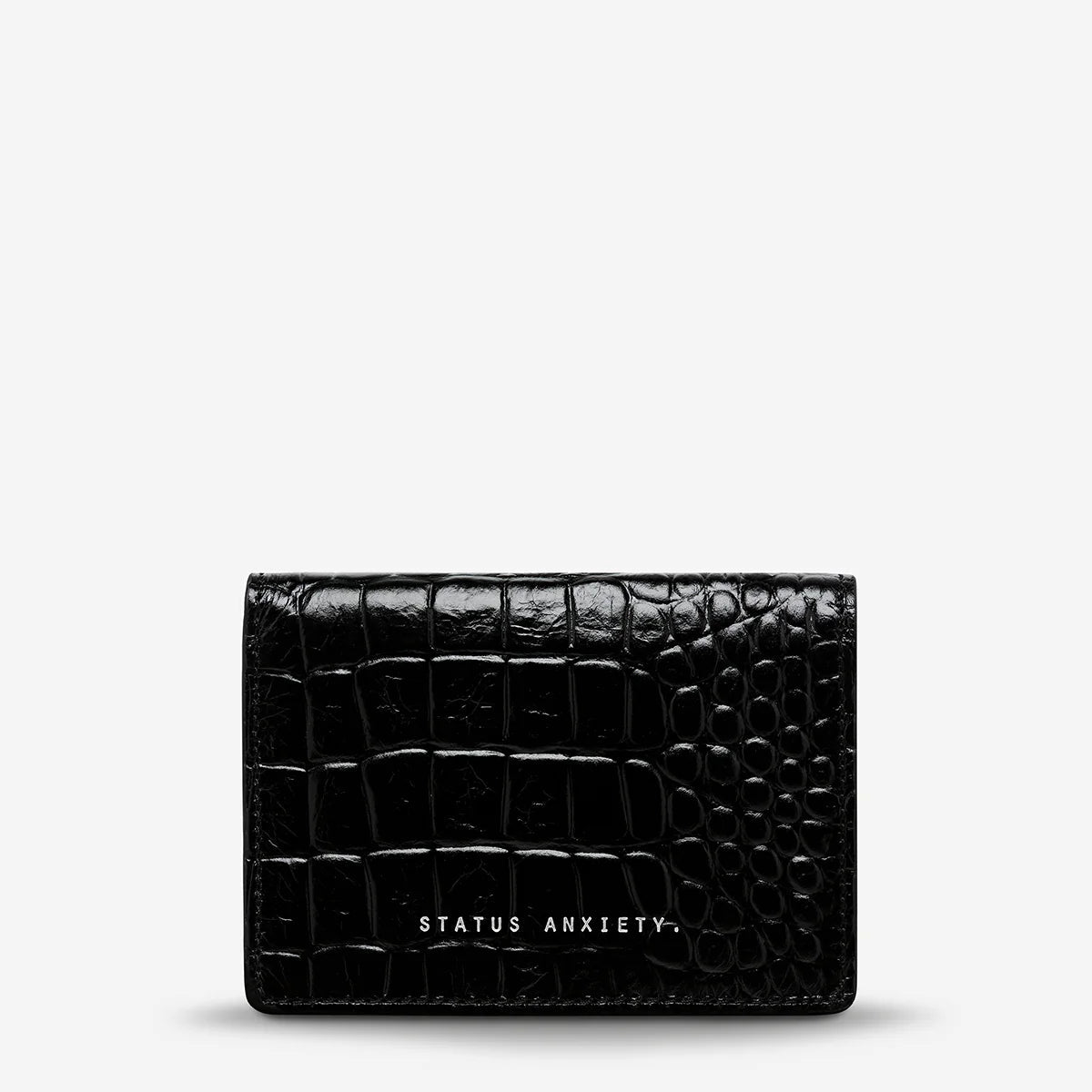 Status Anxiety Easy Does It - Black Croc Emboss Status Anxiety