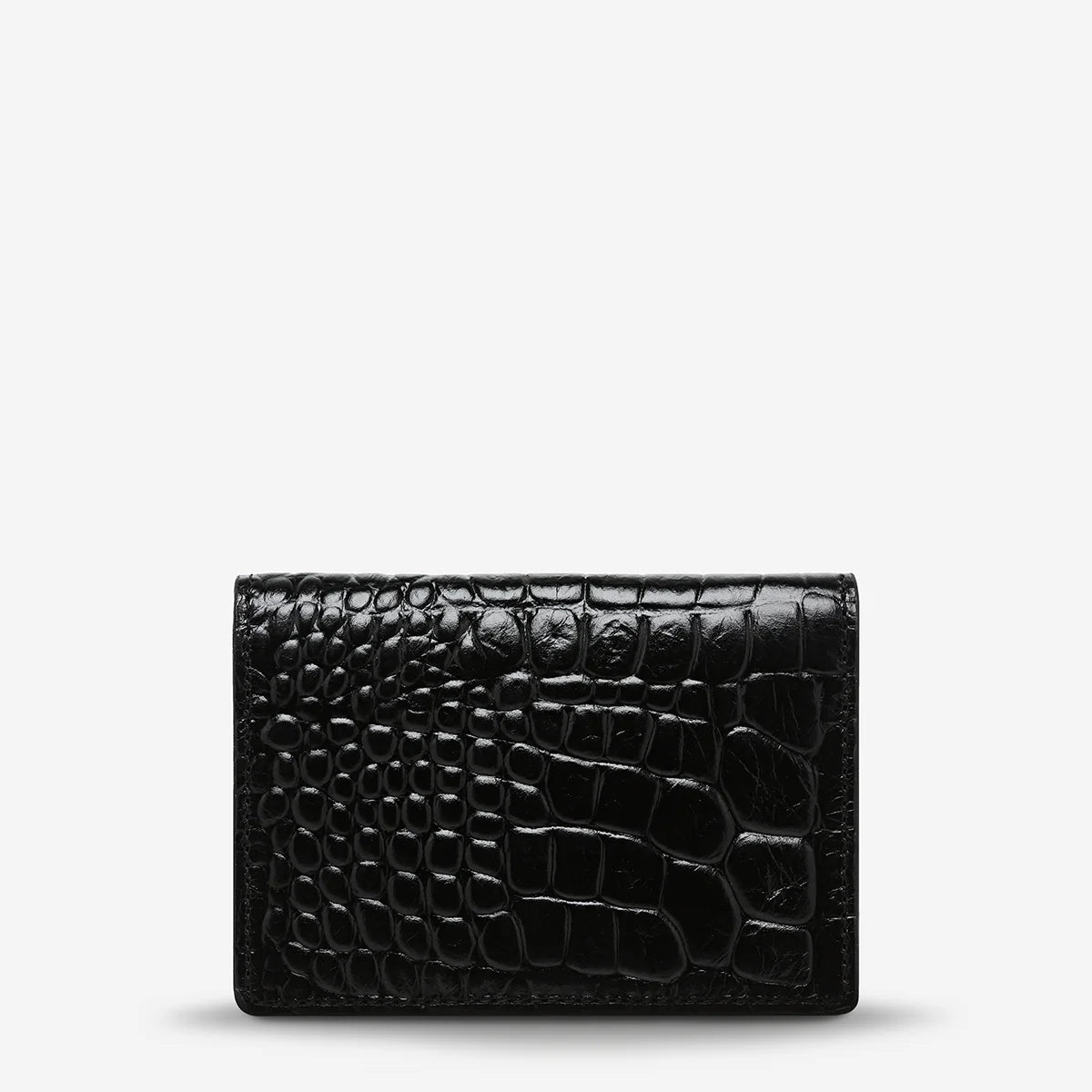 Status Anxiety Easy Does It - Black Croc Emboss Status Anxiety