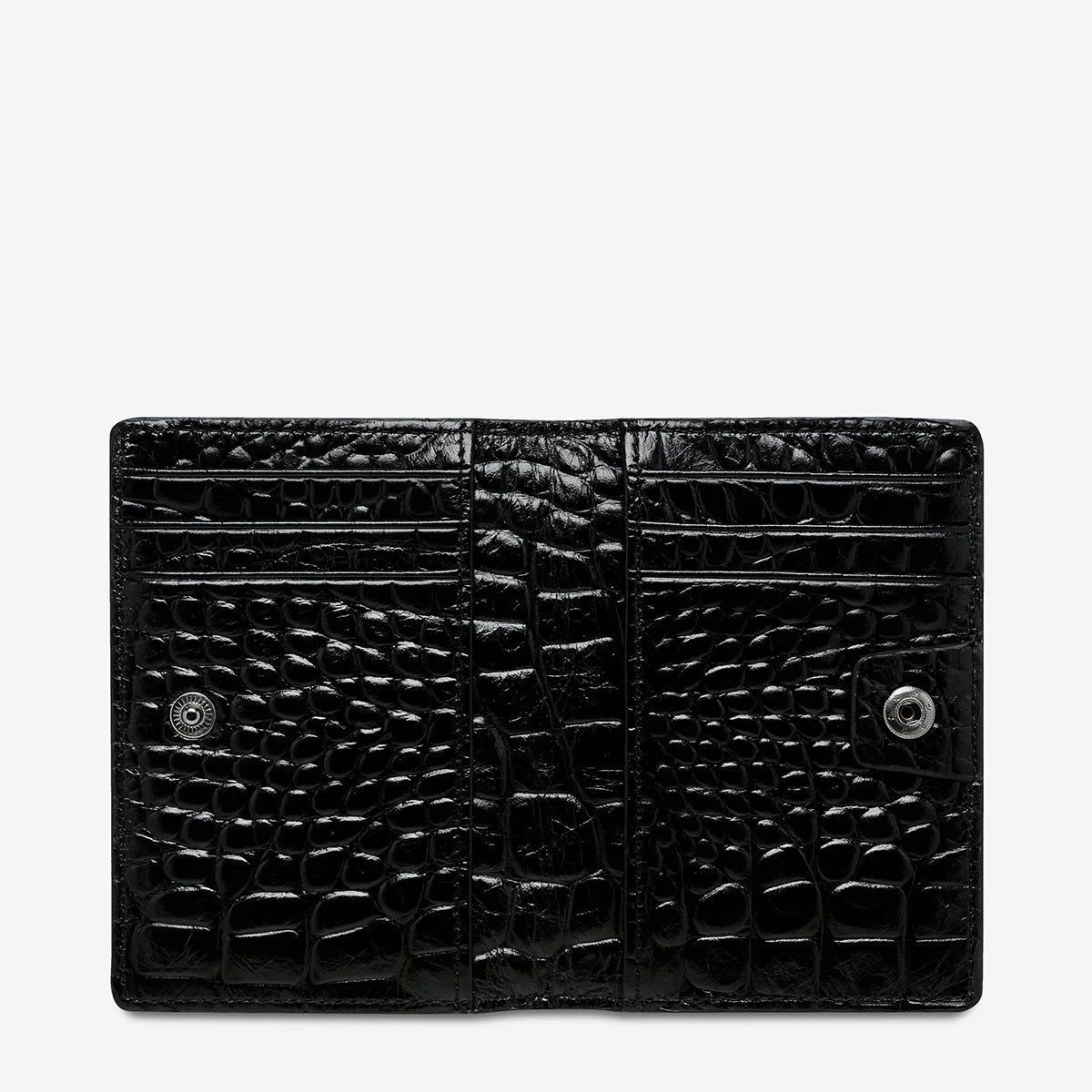 Status Anxiety Easy Does It - Black Croc Emboss Status Anxiety