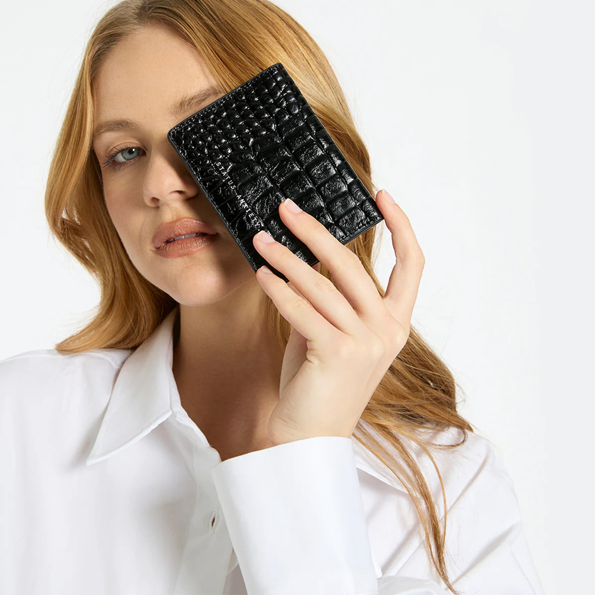 Status Anxiety Easy Does It - Black Croc Emboss Status Anxiety