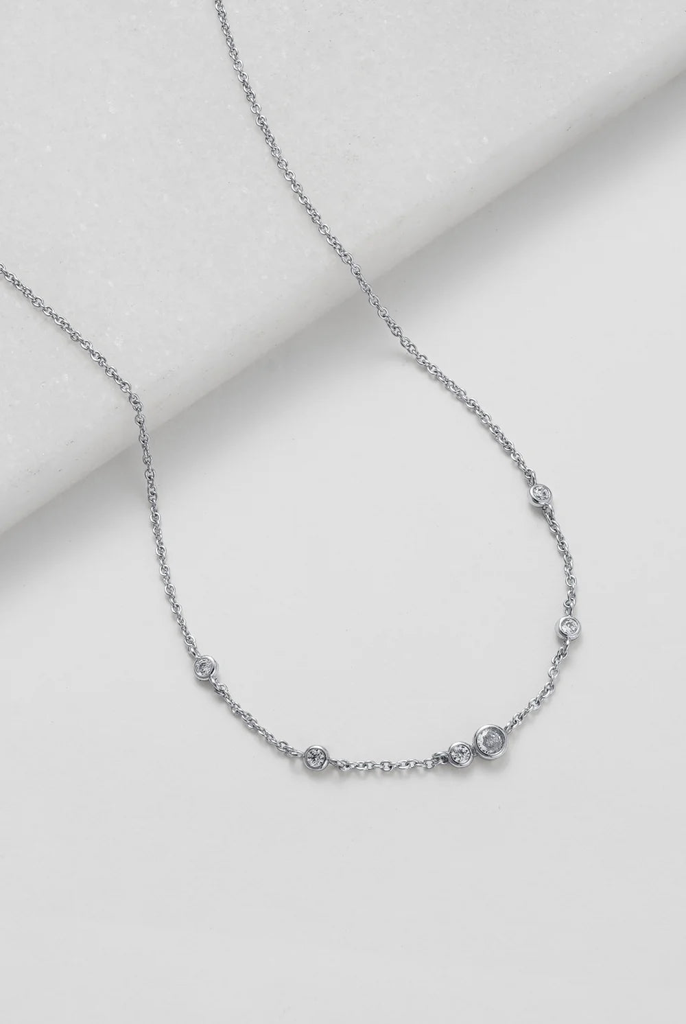 Zafino - Amy Mini Necklace (Silver) Zafino