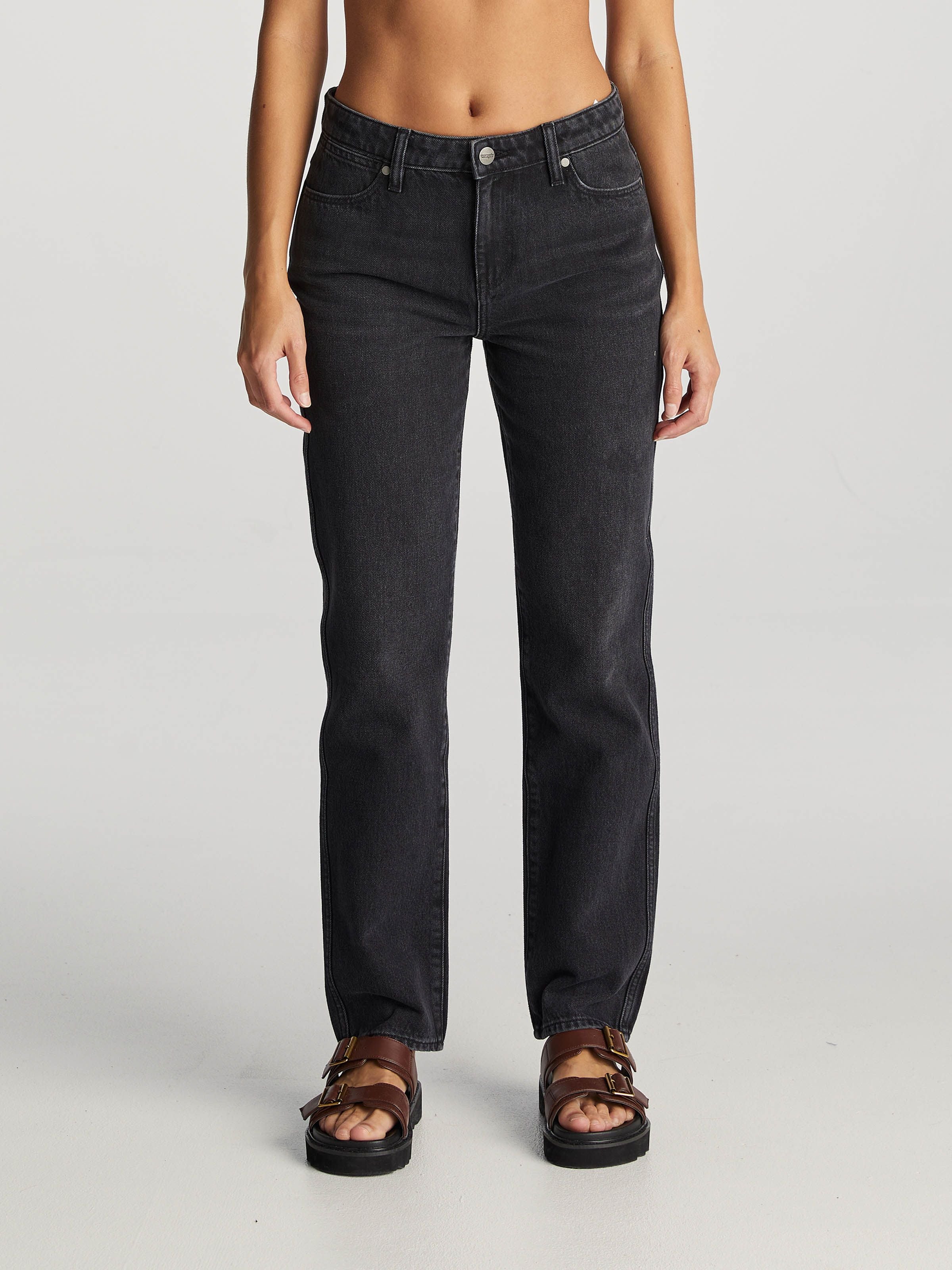 Wrangler Mid Tori Slim Straight Jean - After Dark Wrangler