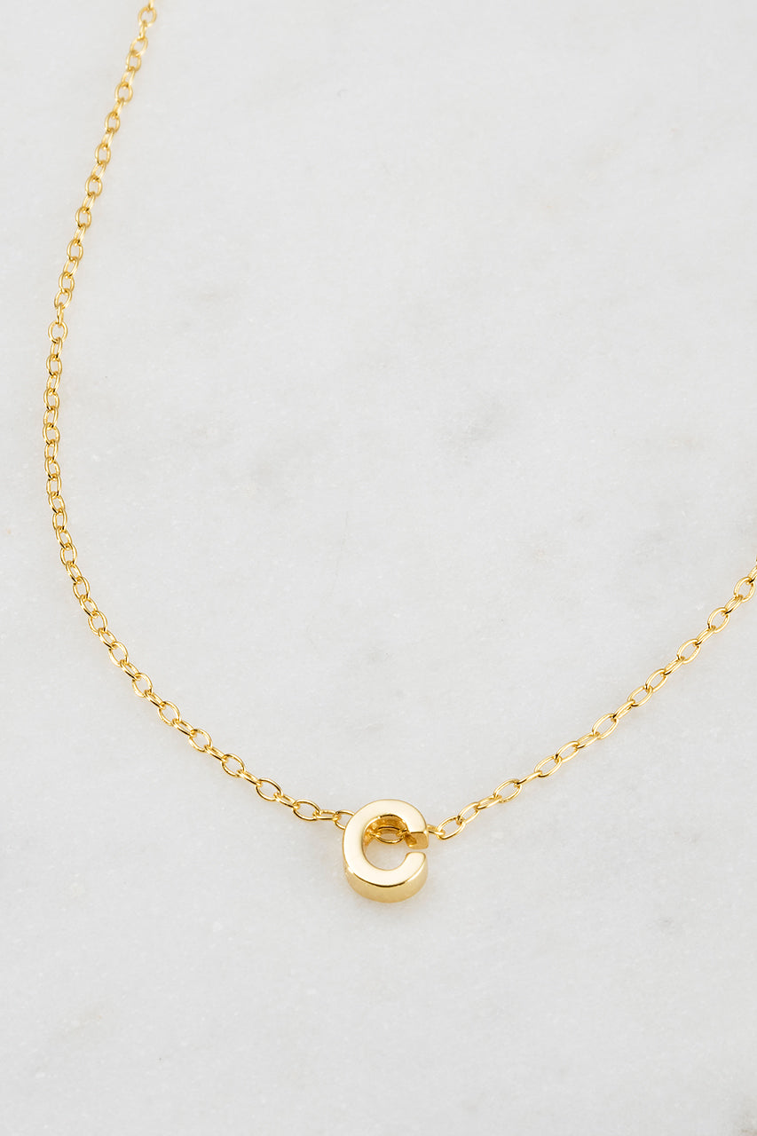 Zafino - Letter Necklace (18K Gold Plated) Zafino