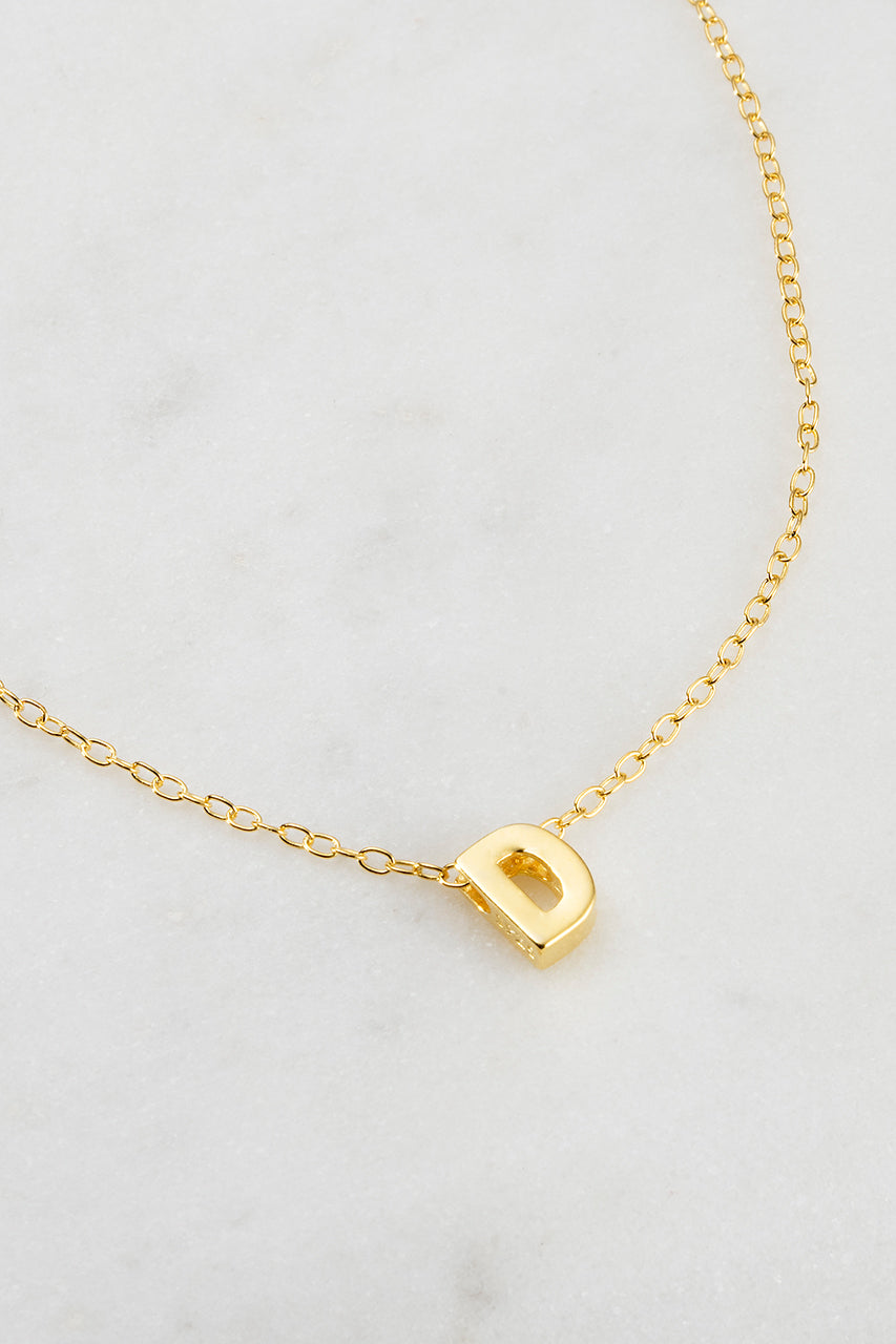 Zafino - Letter Necklace (18K Gold Plated) Zafino