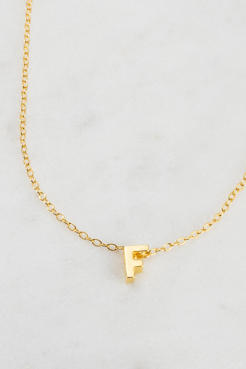 Zafino - Letter Necklace (18K Gold Plated) Zafino