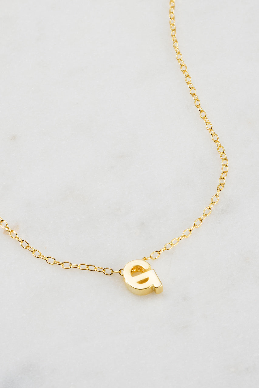 Zafino - Letter Necklace (18K Gold Plated) Zafino
