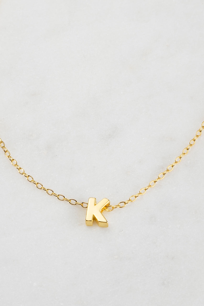 Zafino - Letter Necklace (18K Gold Plated) Zafino