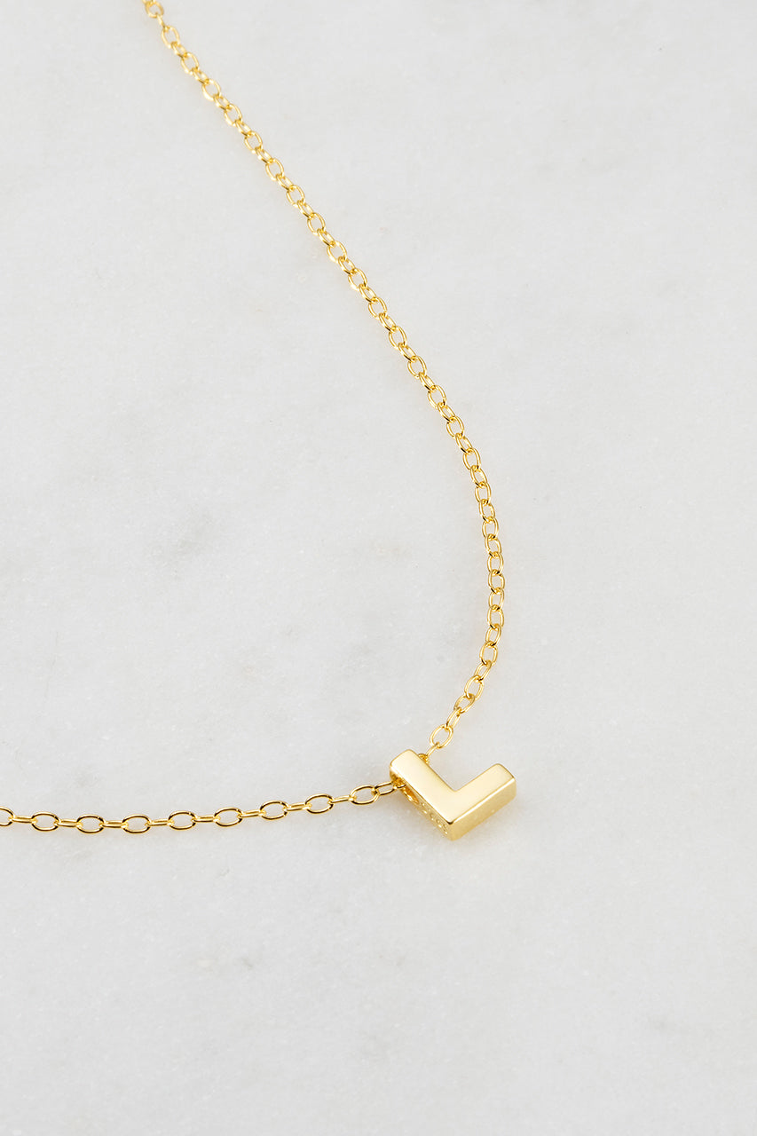 Zafino - Letter Necklace (18K Gold Plated) Zafino
