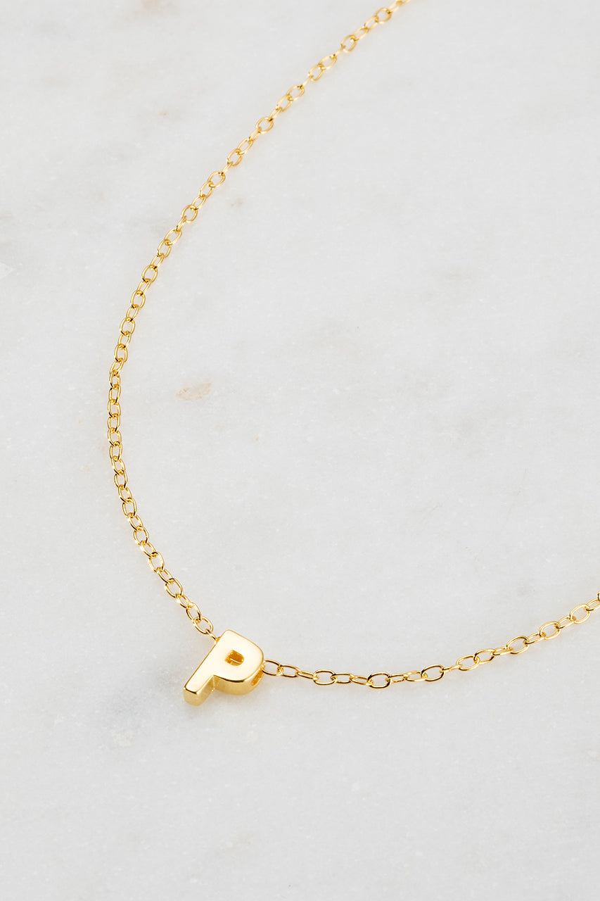 Zafino - Letter Necklace (18K Gold Plated) Zafino