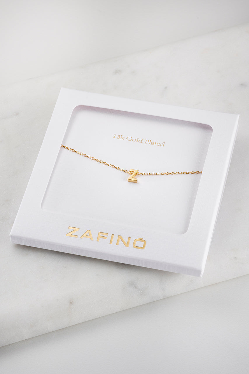 Zafino - Letter Necklace (925 Sterling Silver) Zafino