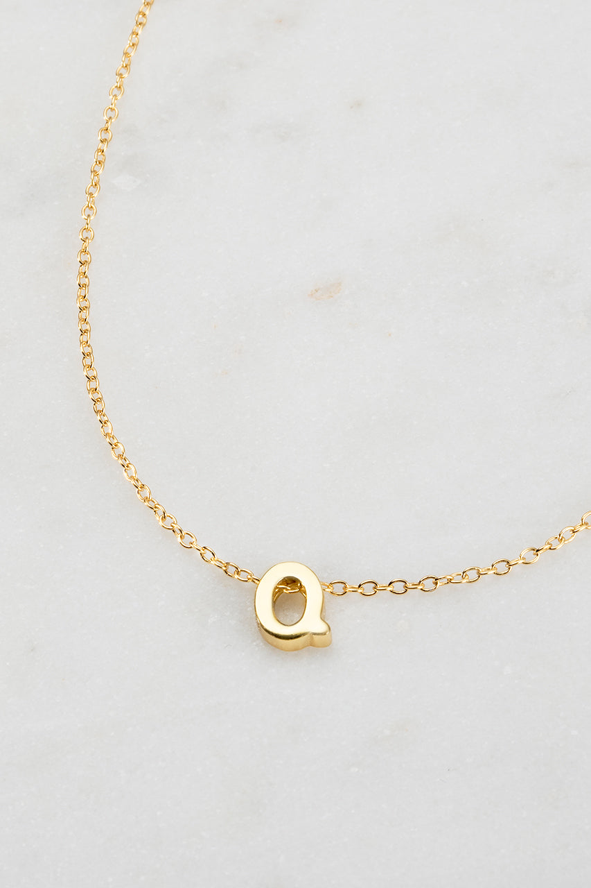 Zafino - Letter Necklace (18K Gold Plated) Zafino
