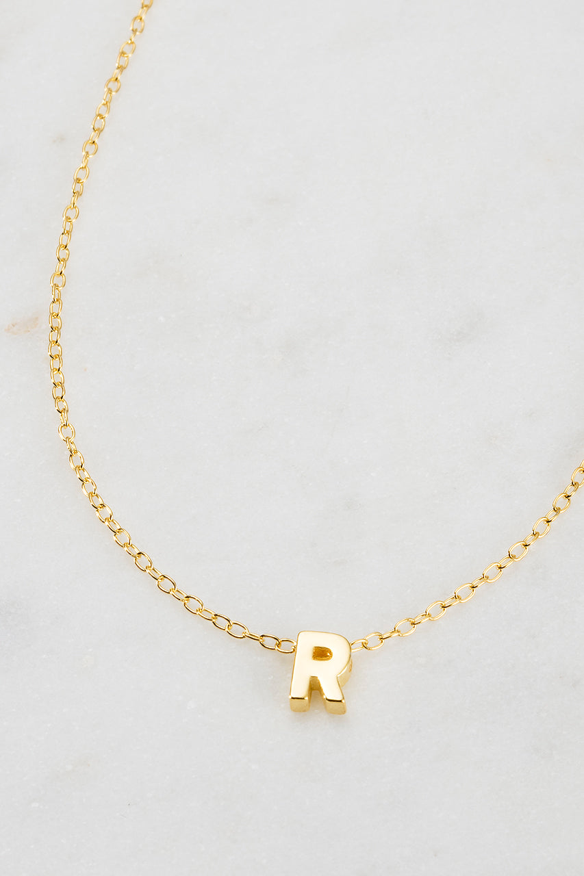 Zafino - Letter Necklace (18K Gold Plated) Zafino
