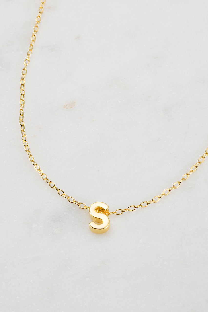 Zafino - Letter Necklace (18K Gold Plated) Zafino