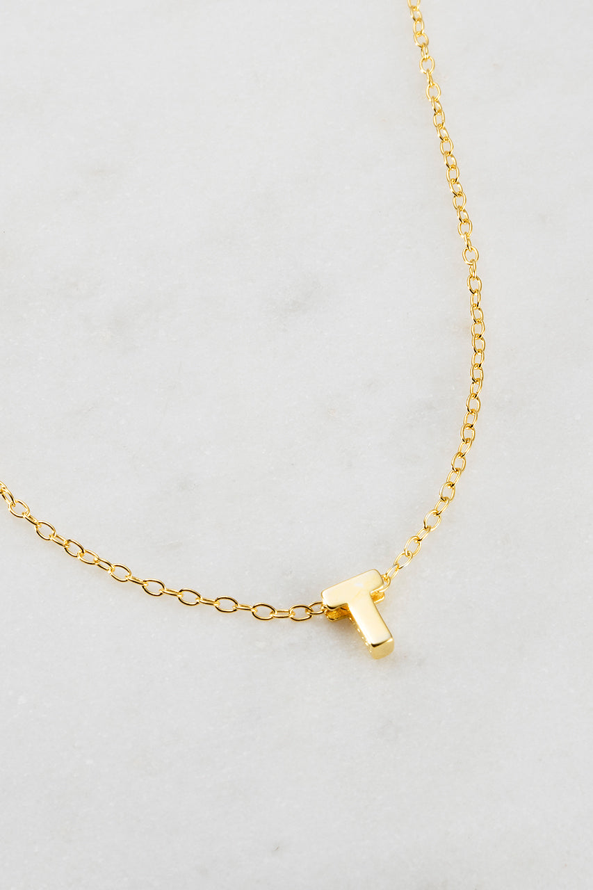Zafino - Letter Necklace (18K Gold Plated) Zafino