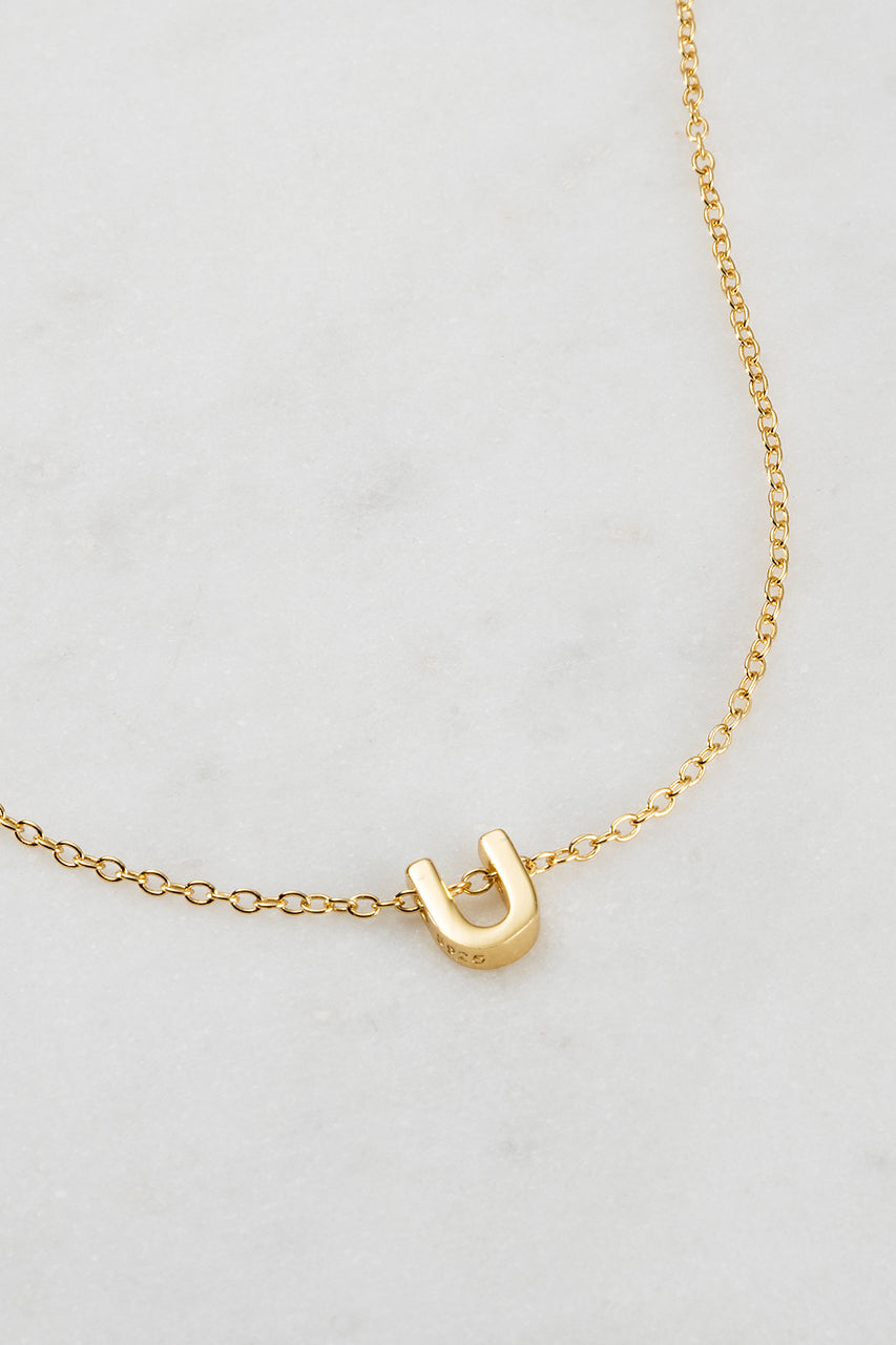 Zafino - Letter Necklace (18K Gold Plated) Zafino