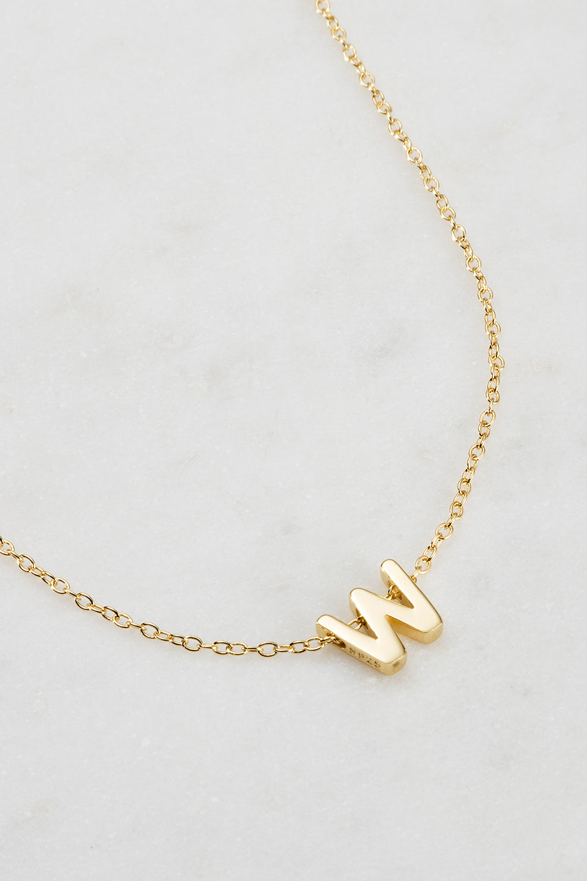 Zafino - Letter Necklace (18K Gold Plated) Zafino